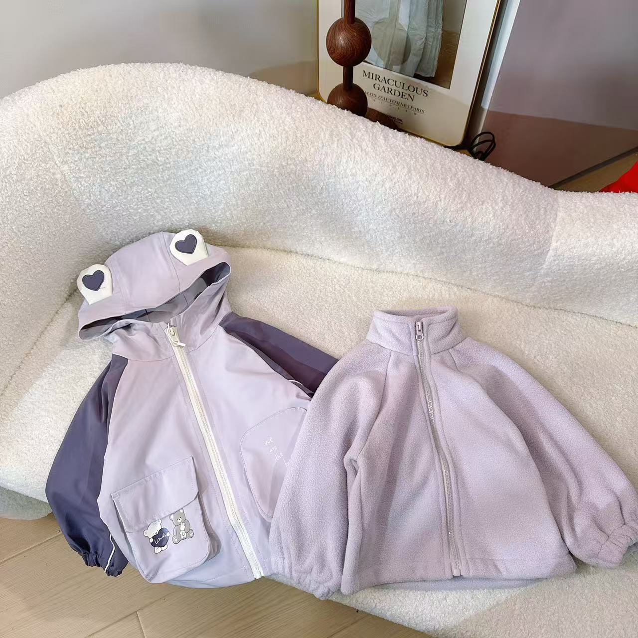 【线下款！撞色拼接 软壳防风三合一】女童秋款外套1231018