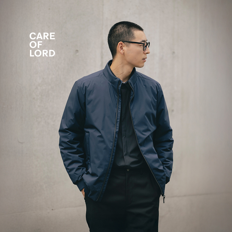 CARE OF LORD丨佩鲁贾丨冬季男士通勤鹅绒服立领螺纹羽绒服965101