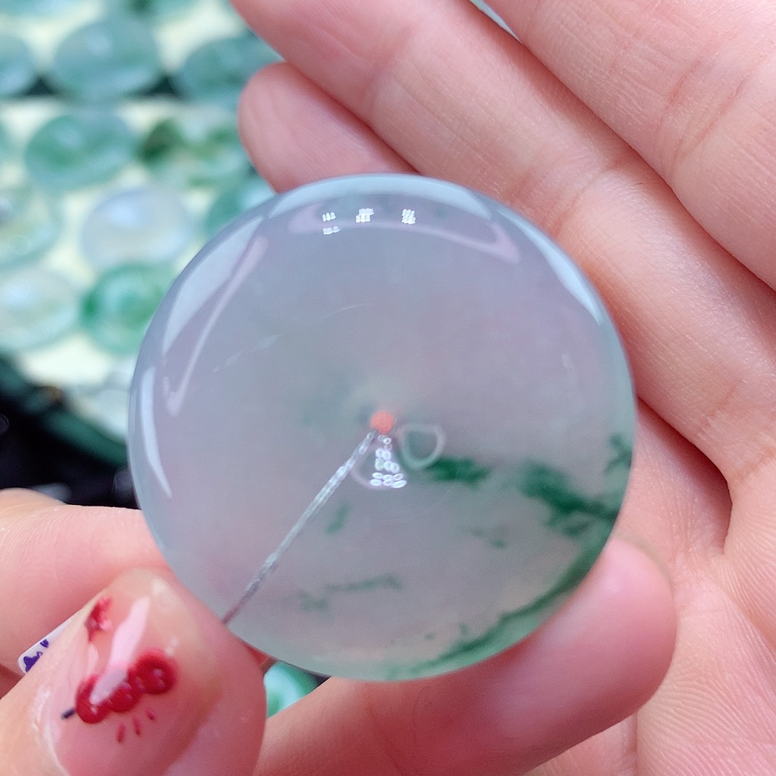 翡翠颈饰未镶嵌15尺寸30.7/5.7