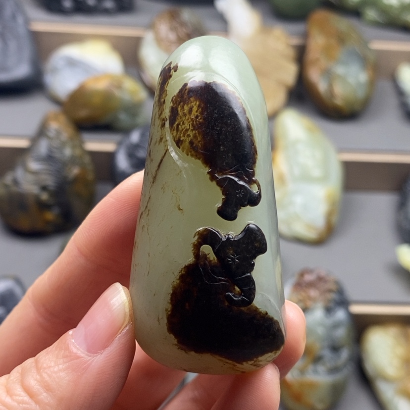 【闪购商品】未镶嵌和田玉把件风*松