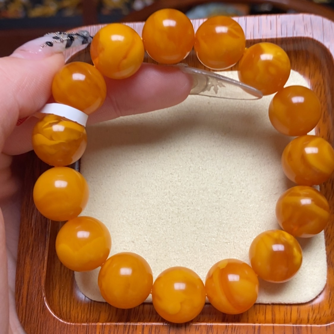 【闪购商品】蜜蜡手链未镶嵌手串