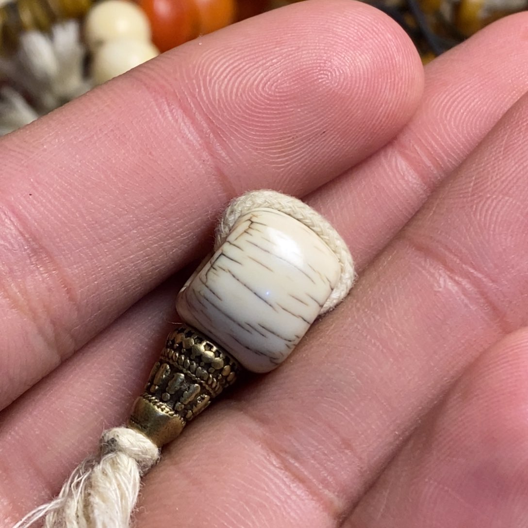 玻璃颈饰非常好看老珠子