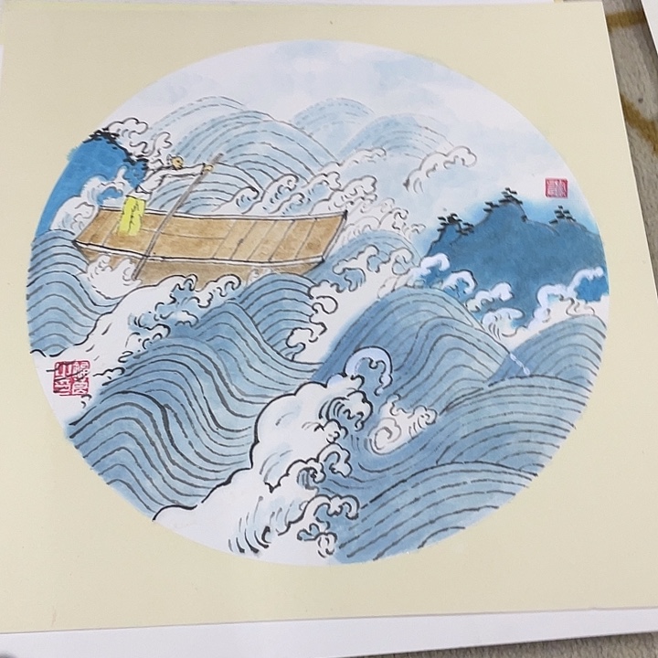 国画38-38卡纸作品艺