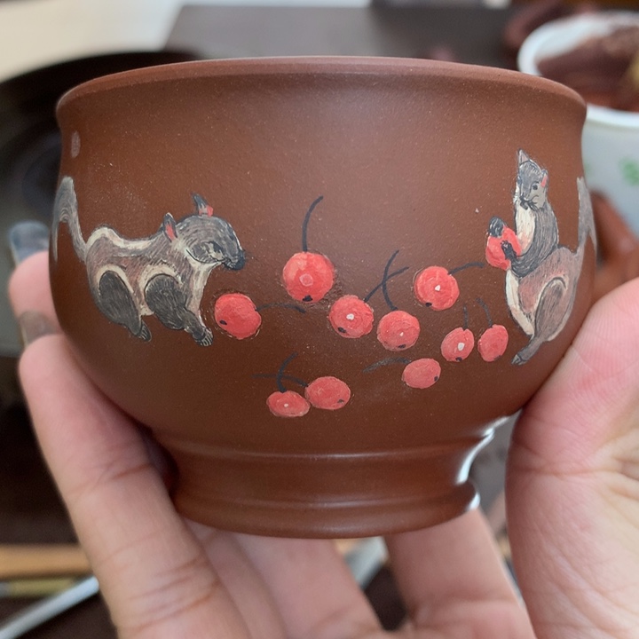 茶壶紫砂紫砂茶壶 紫泥主人杯 