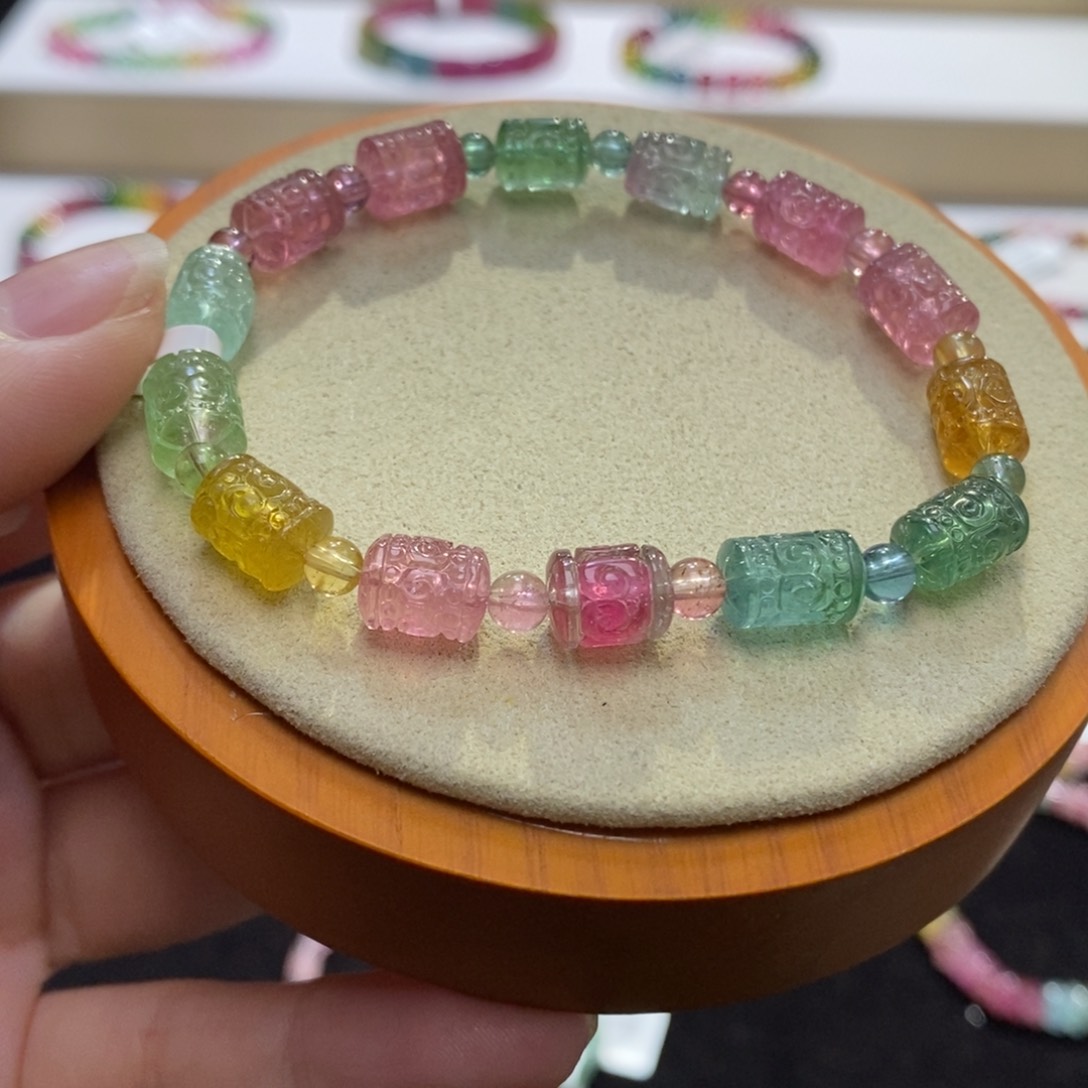 【闪购商品】碧玺手串未镶嵌两天看货期