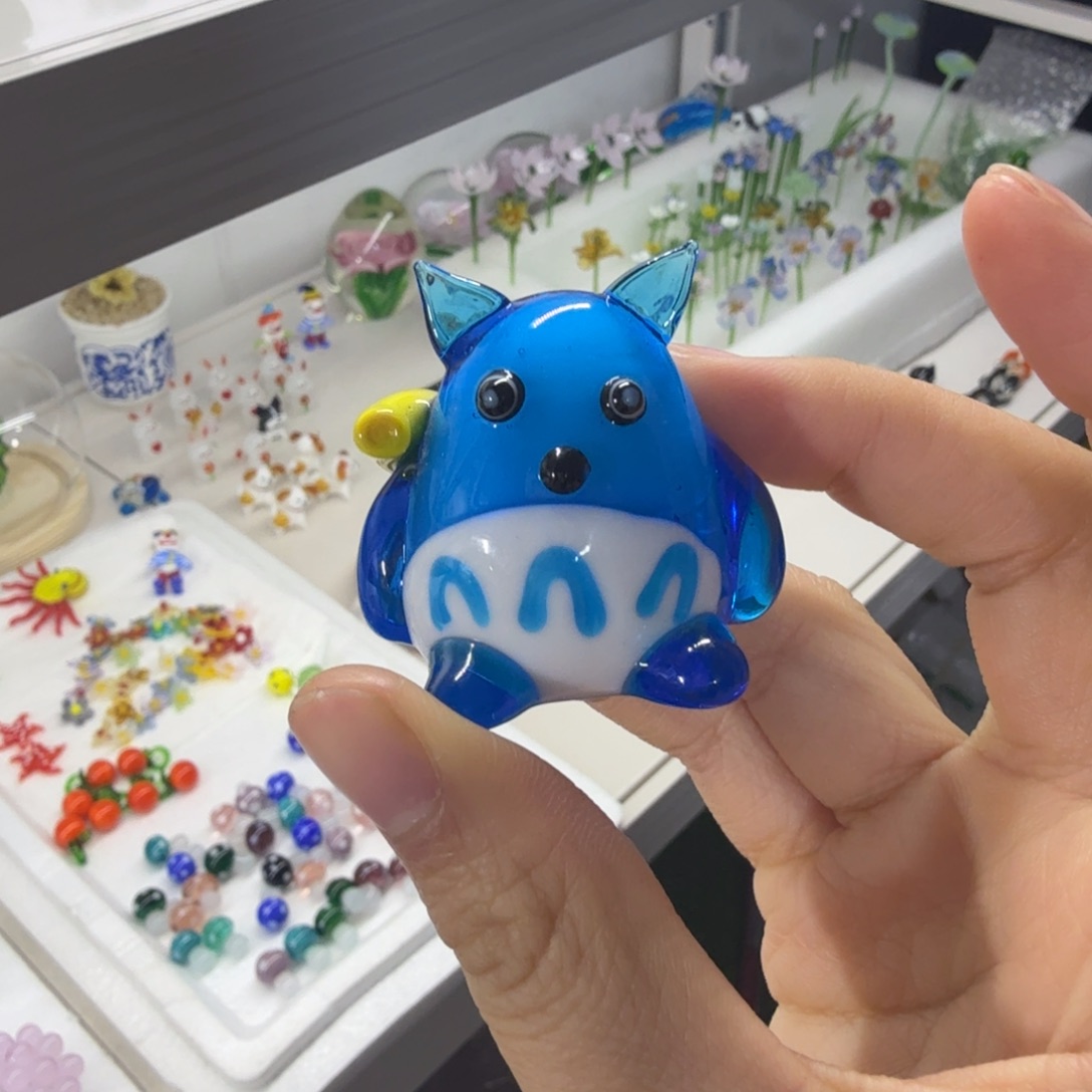 手工艺品琉璃龙猫