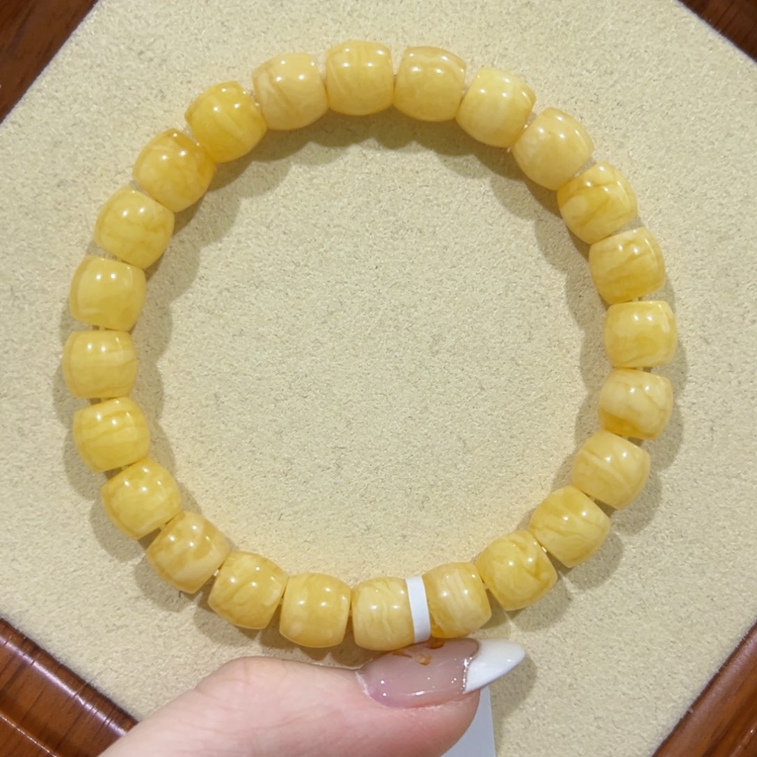 蜜蜡手链未镶嵌帅***侠8.5m直切