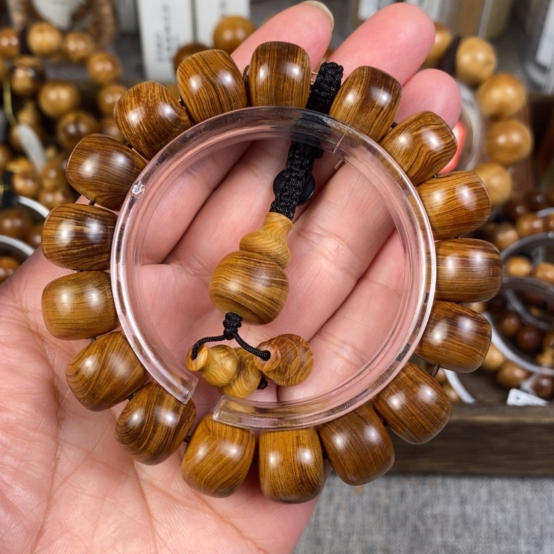 柏木（崖柏）手串/手链1.2/1.5鼓珠