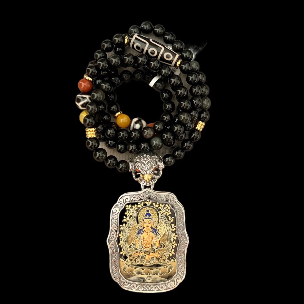 吊坠925银 V8902银吊坠（大势至）孤品