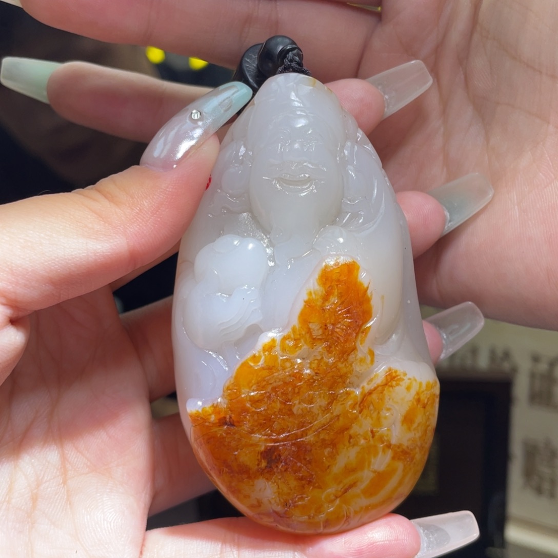 和田玉未镶嵌颈饰D1