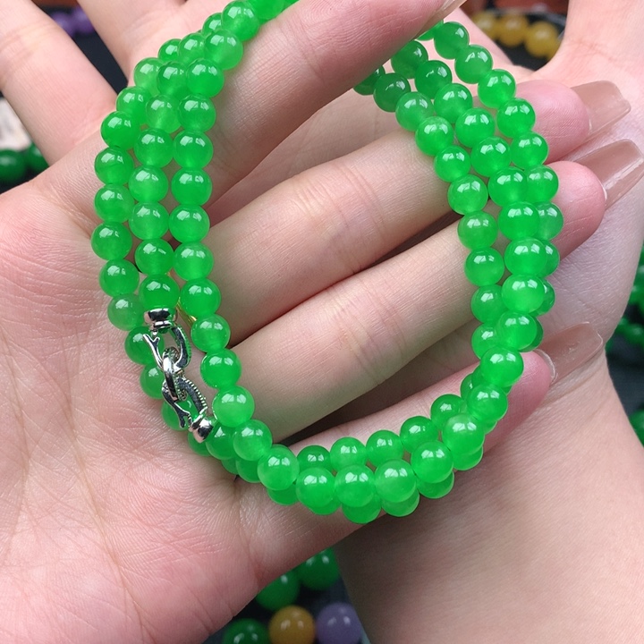 花***山缅料卡6项链 一物一证