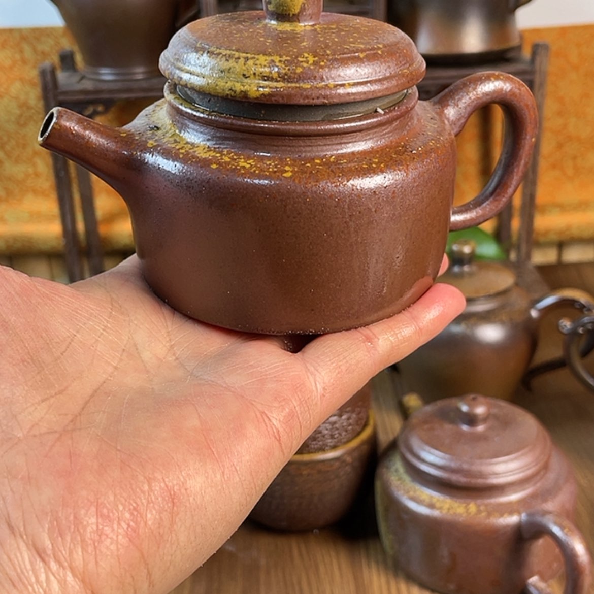 【闪购商品】随*柴烧茶壶容量200毫升左右瑕疵