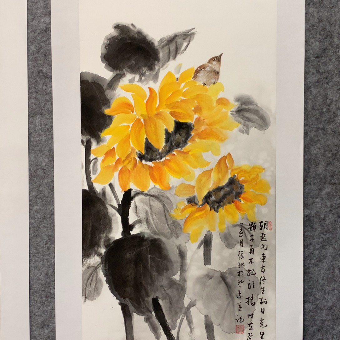 国画花鸟作品作品