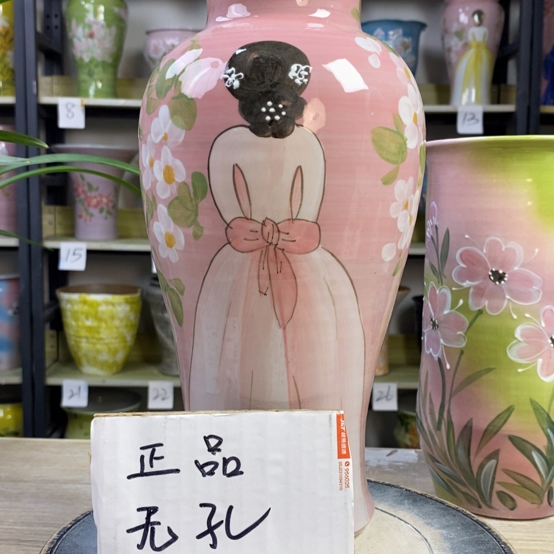 景德镇手工手绘陶瓷花盆