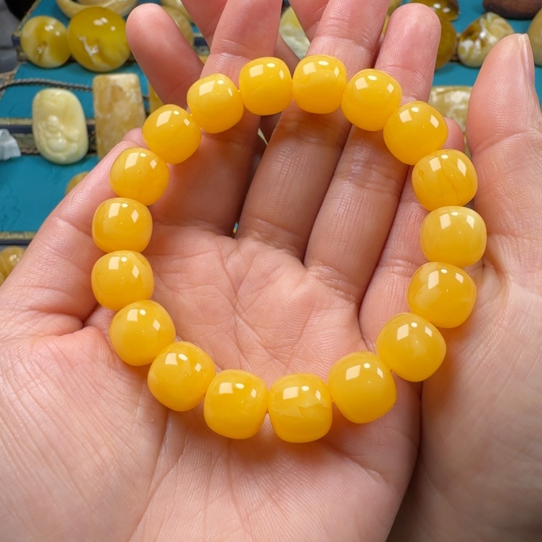 琥珀手链未镶嵌蜜蜡