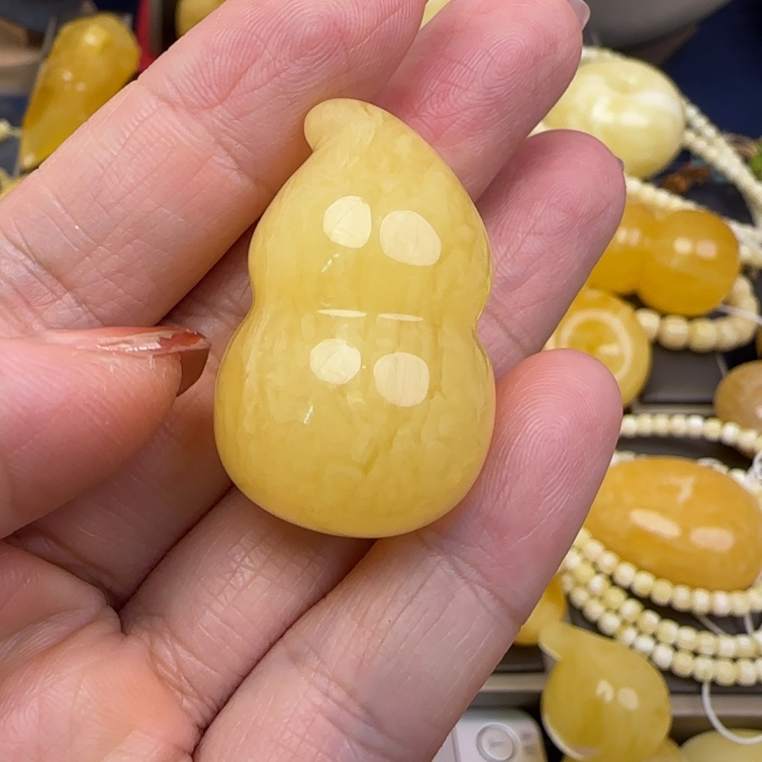 蜜蜡颈饰未镶嵌天然蜜蜡