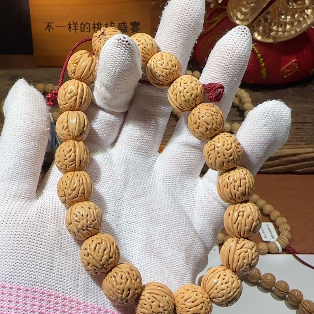 桃核手串1.45盘锦爆肉你纹 宽琪 福利