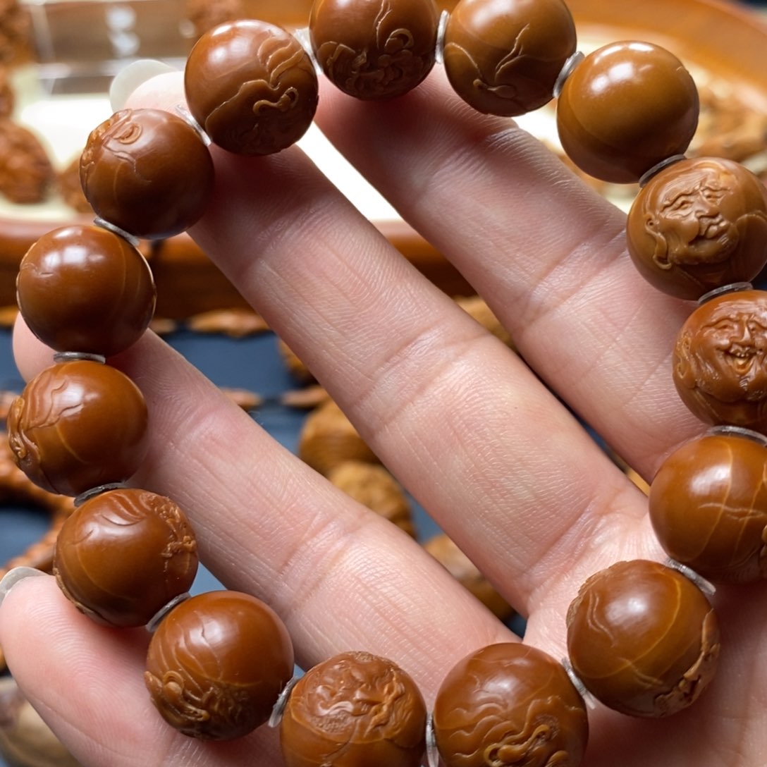 橄榄核手串/手链用****1光珠罗汉