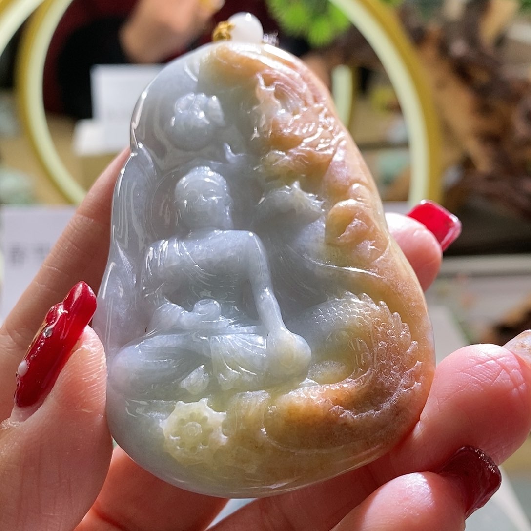 【闪购商品】翡翠颈饰未镶嵌阿咪