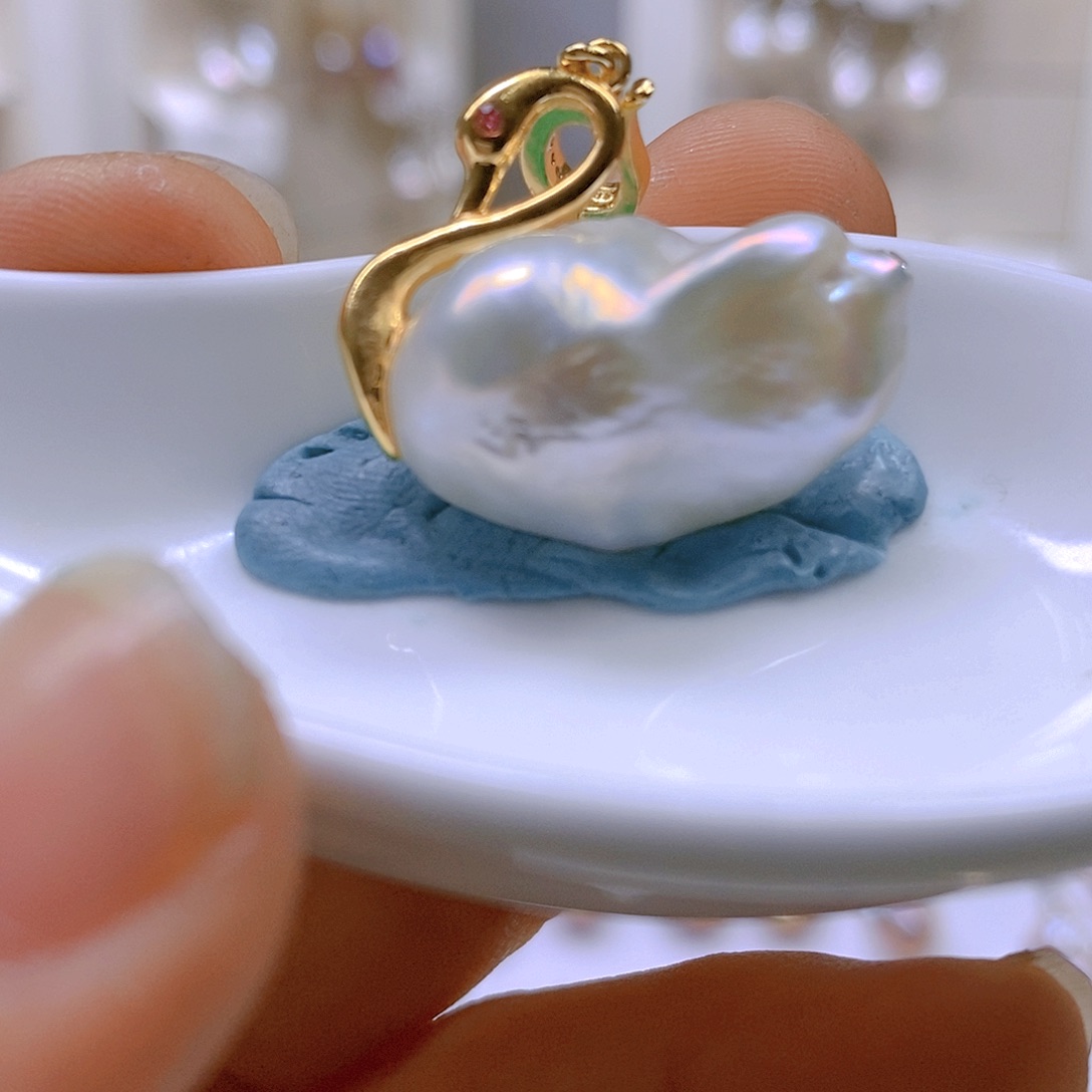 淡水珍珠颈饰合金