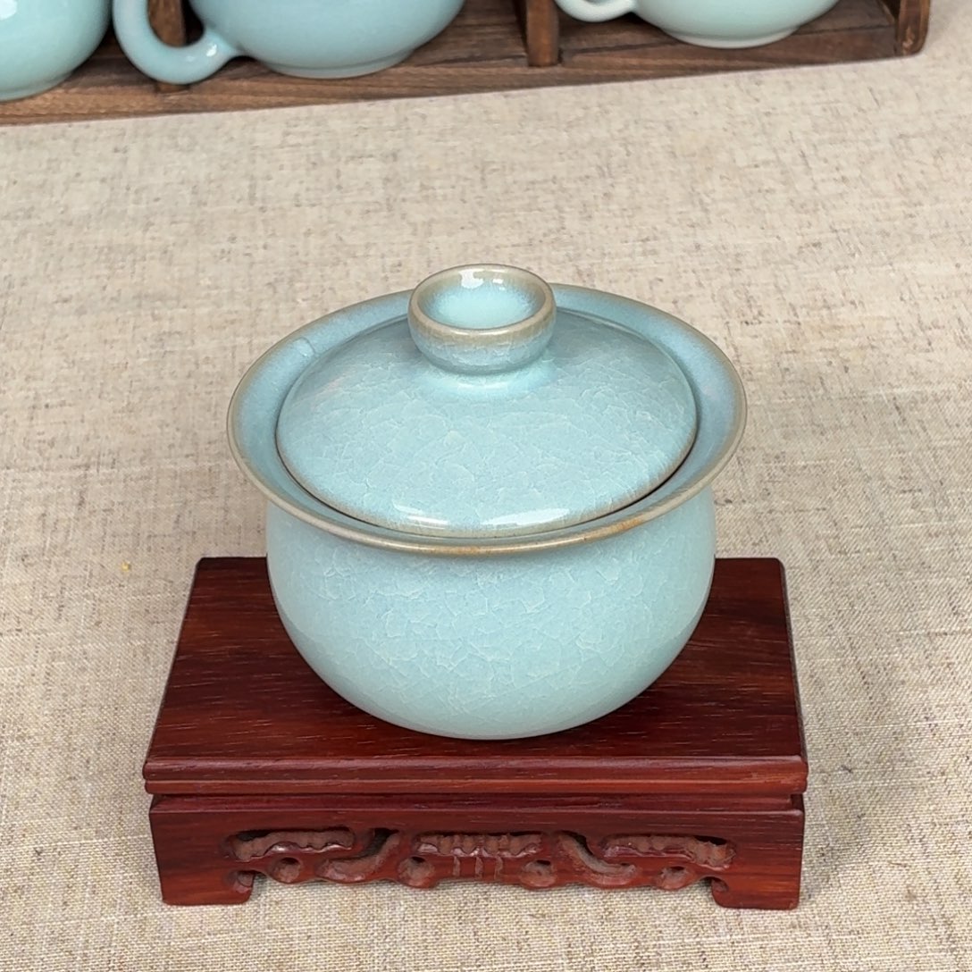 摆件陶冰花盖碗哈哈哈哈哈哈哈