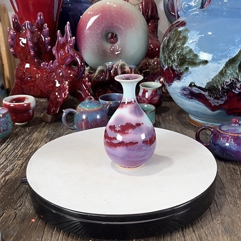 瓷片仰*。神垕钧瓷艺术