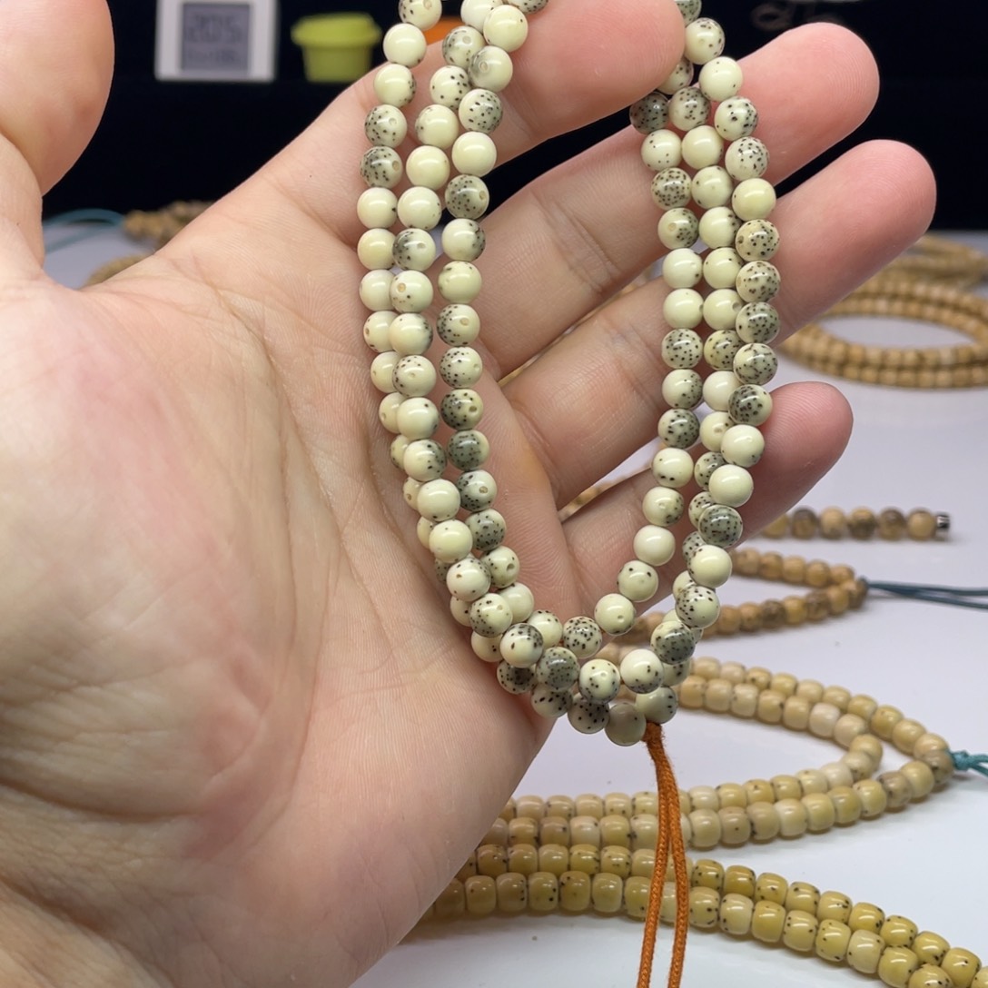星月菩提手串66圆珠大留白108