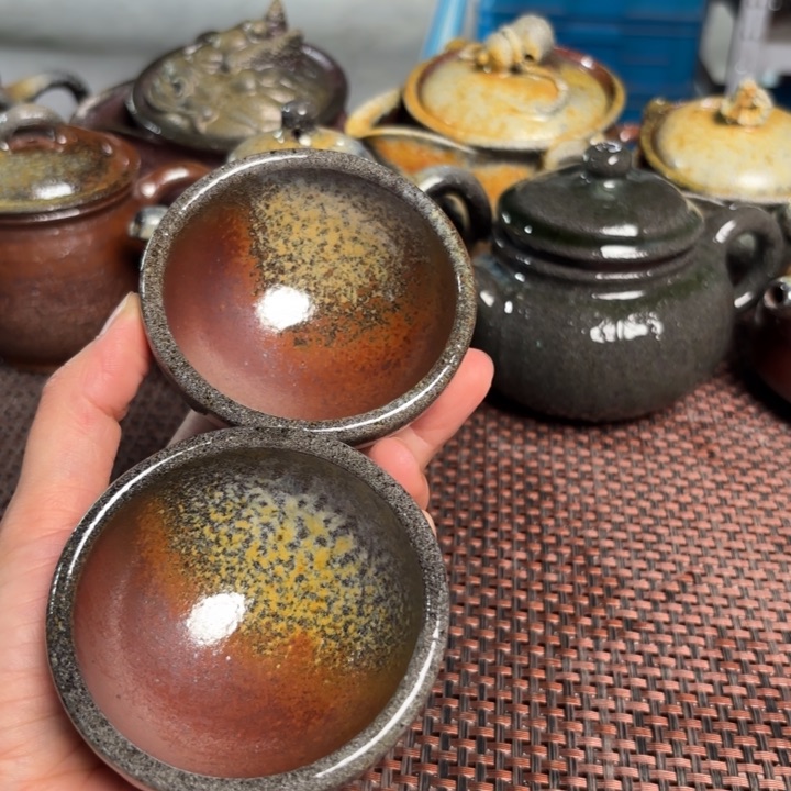 茶杯紫砂一对小杯60