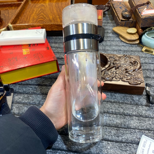 双层茶水分离杯400ml
