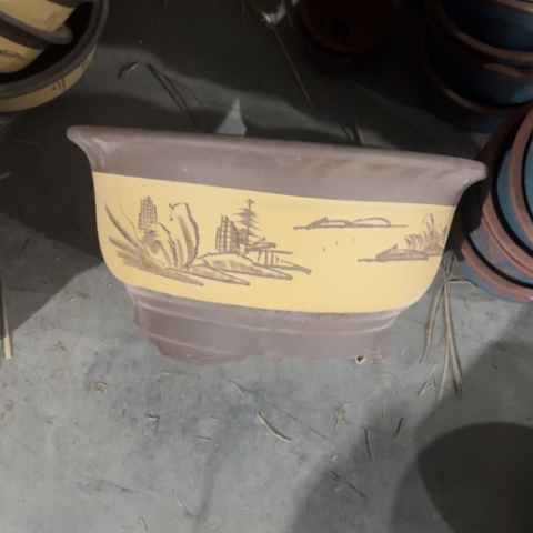 紫砂花盆    160-2。 48-24