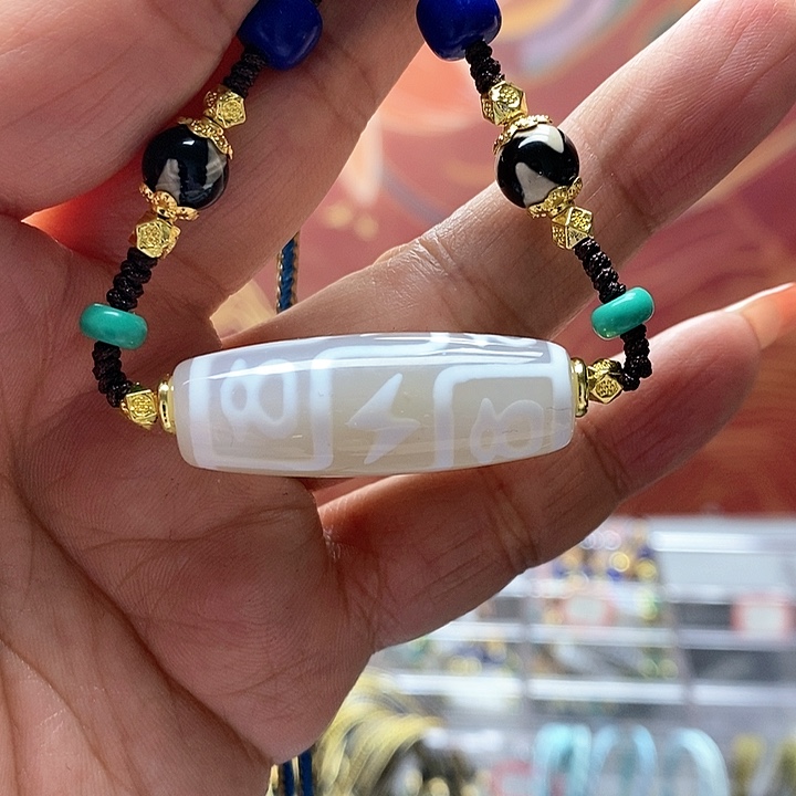 玛瑙/玉髓颈饰合金