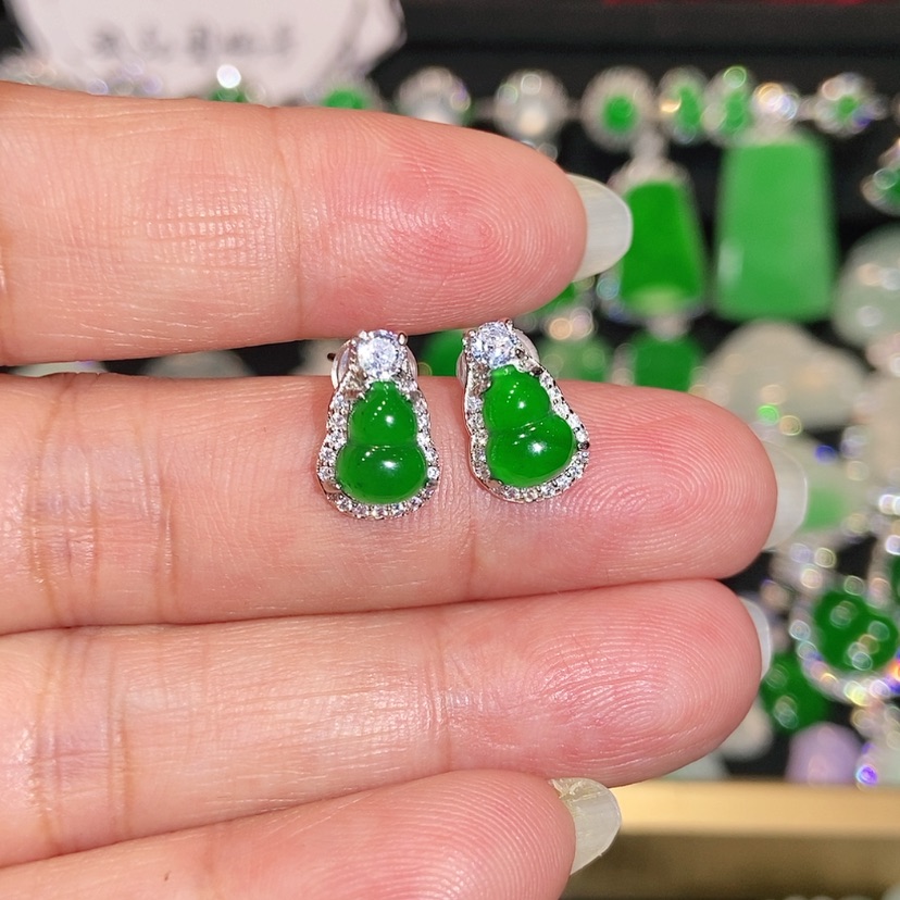 【闪购商品】未镶嵌翡翠耳饰天然翡翠