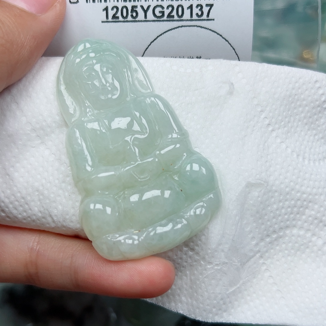翡翠未镶嵌吊坠(不含链)