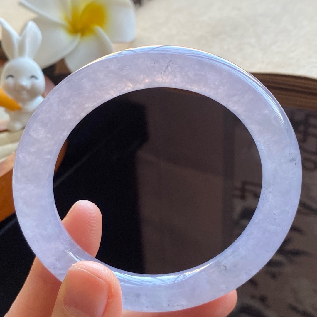 02.20批877号54.3-10-9.6 冰浅紫圆条天然翡翠