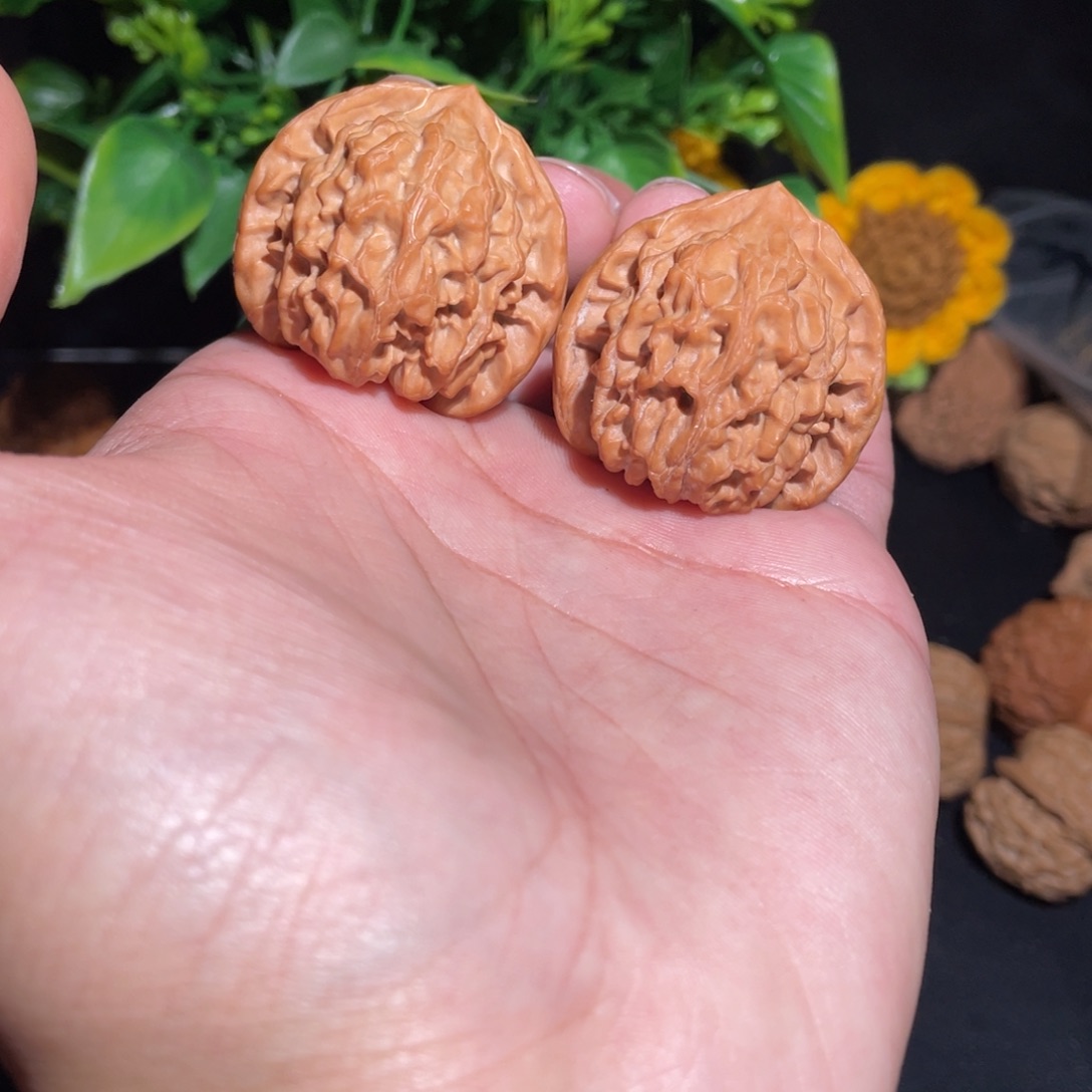 蒋***宝吊坠文玩核桃37火烧云