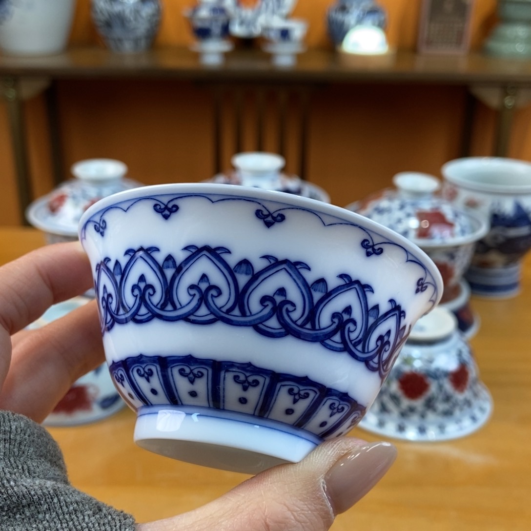 手绘现代茶具非古董