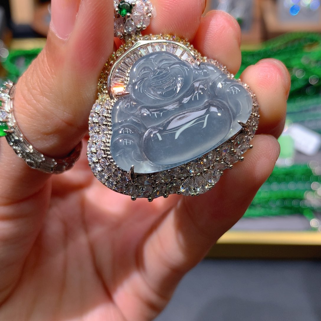 翡翠戒指未镶嵌天然翡翠