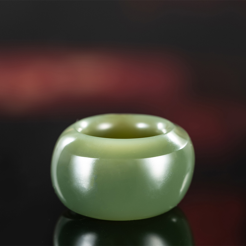 青玉扳指 22内径 苏工精品