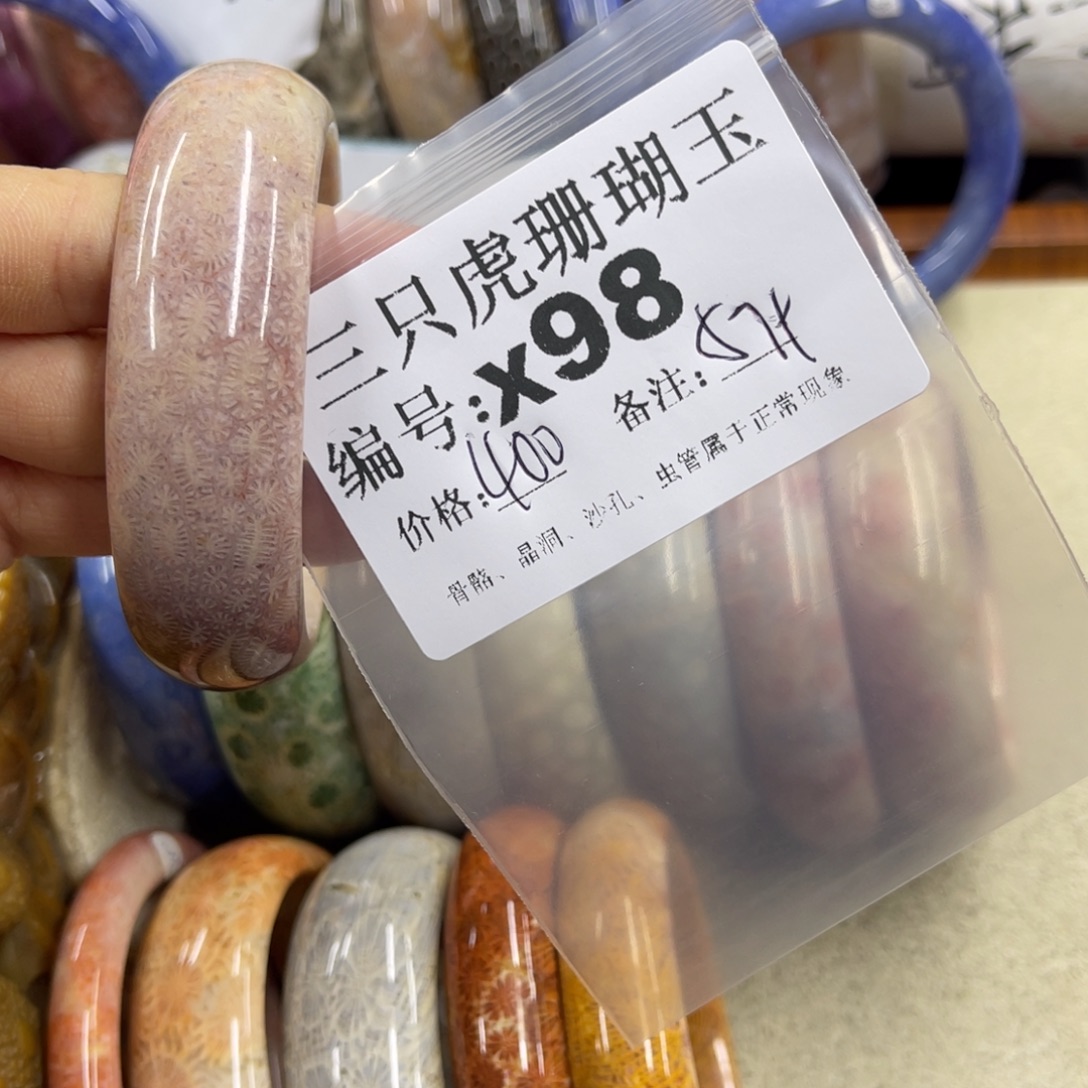 快***生硅化珊瑚（珊瑚玉）未镶嵌h