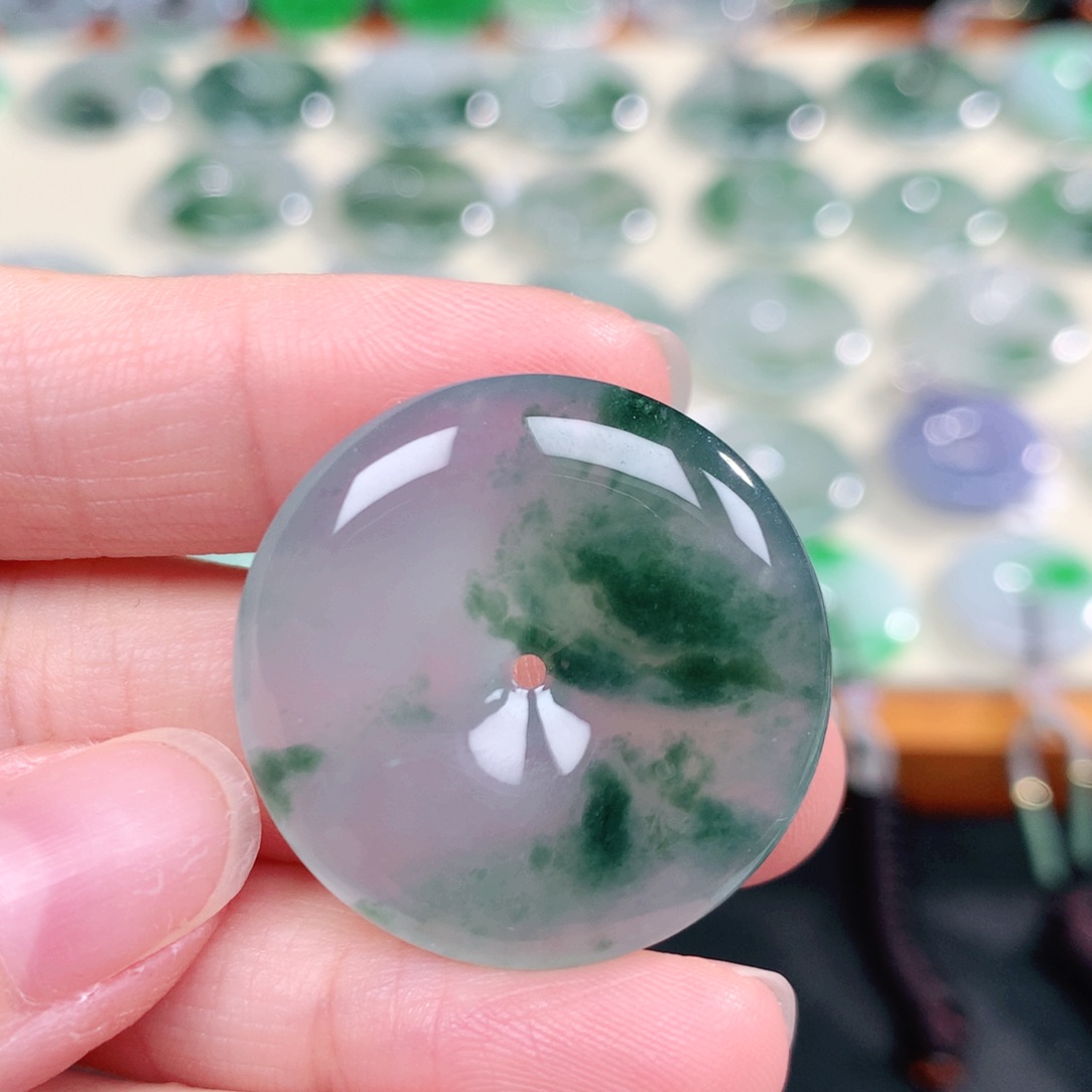 颈饰未镶嵌翡翠天然缅甸翡翠a货30.5-5.7