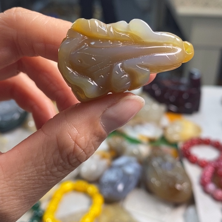 玛瑙/玉髓吊坠(不含链)未镶嵌