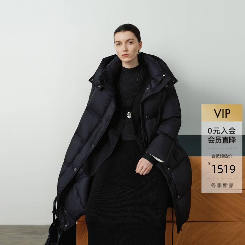 Ariose&Years/艾诺丝雅诗白鸭绒中长款羽绒服41110042