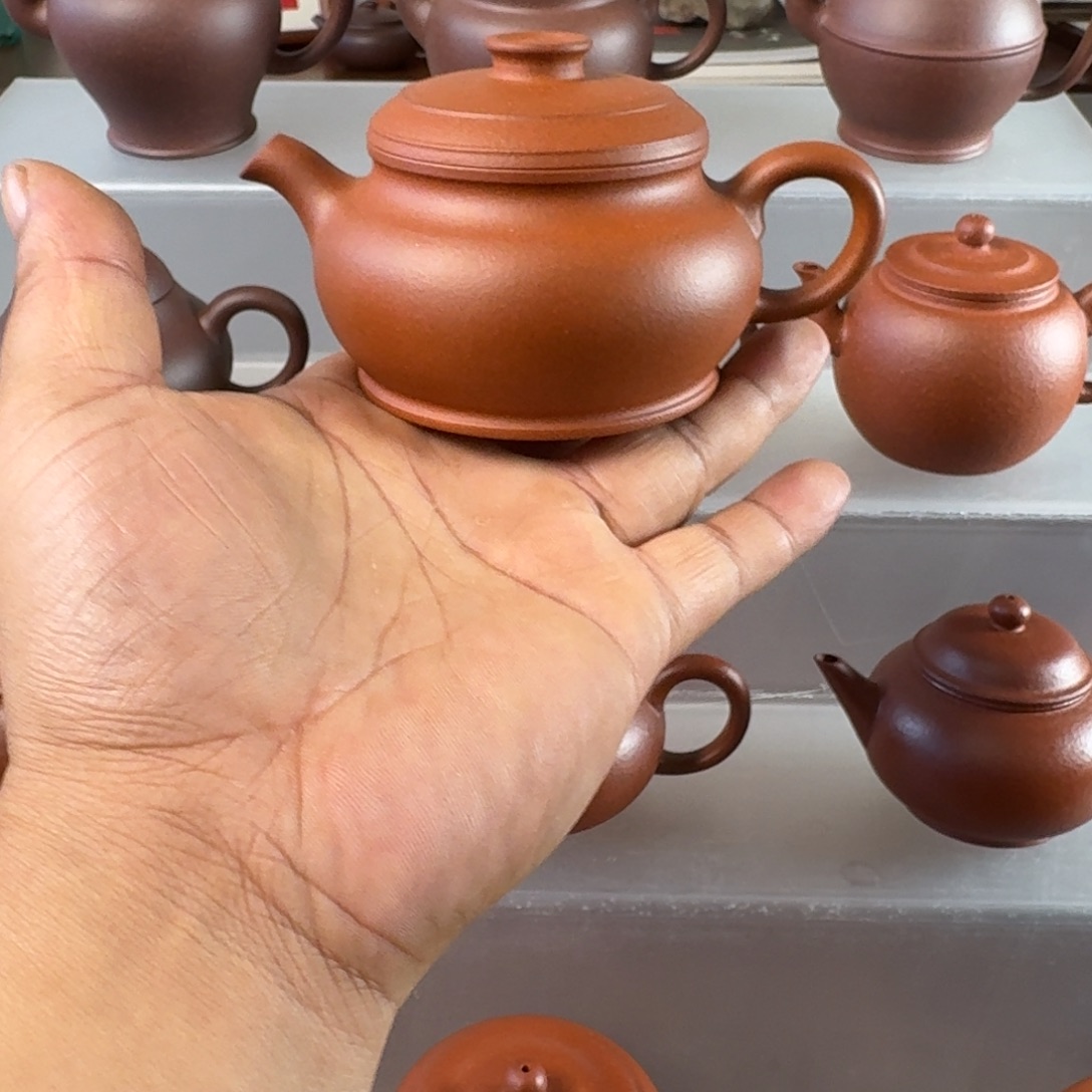 茶壶紫砂宜兴紫砂壶红泥