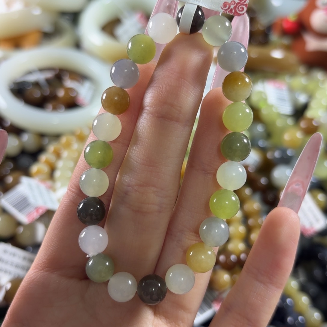 和田玉未镶嵌手链100