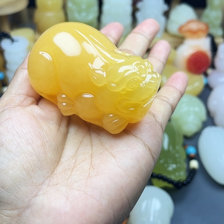 玉石雕刻品碧玺（处理）一**航