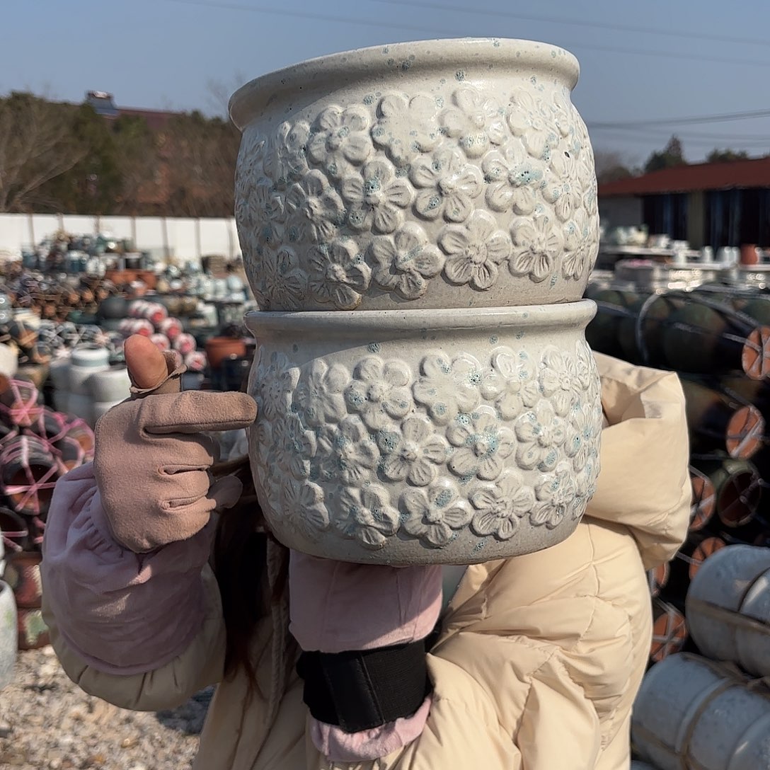 口径20高度14两个花花