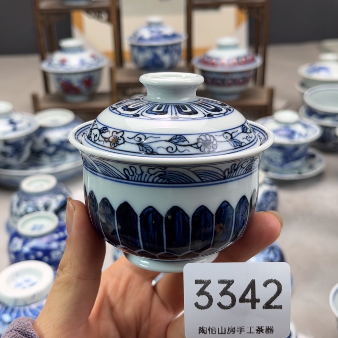 景德镇陶瓷手绘杯3342燕子