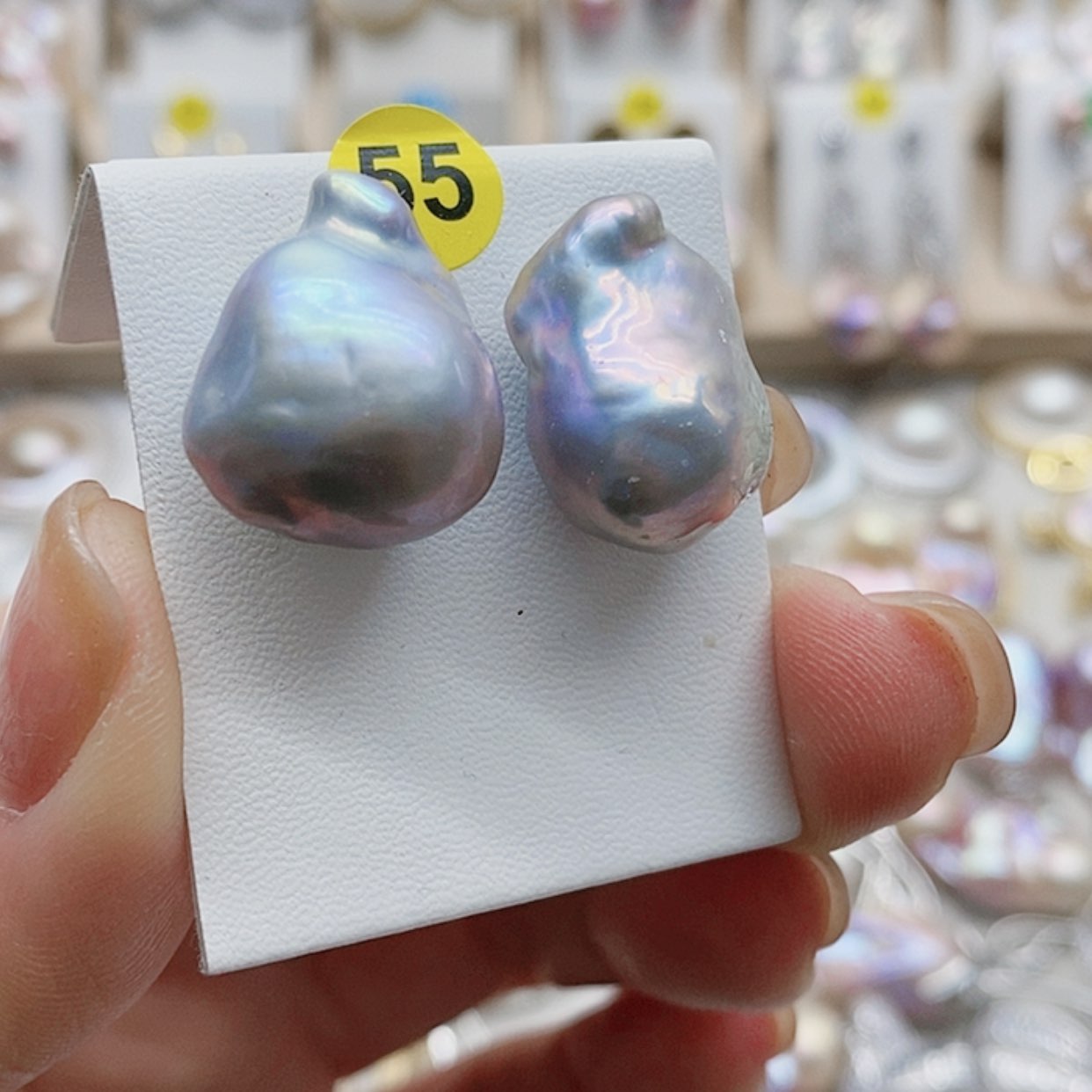 【闪购商品】淡水珍珠耳饰银S925镶嵌