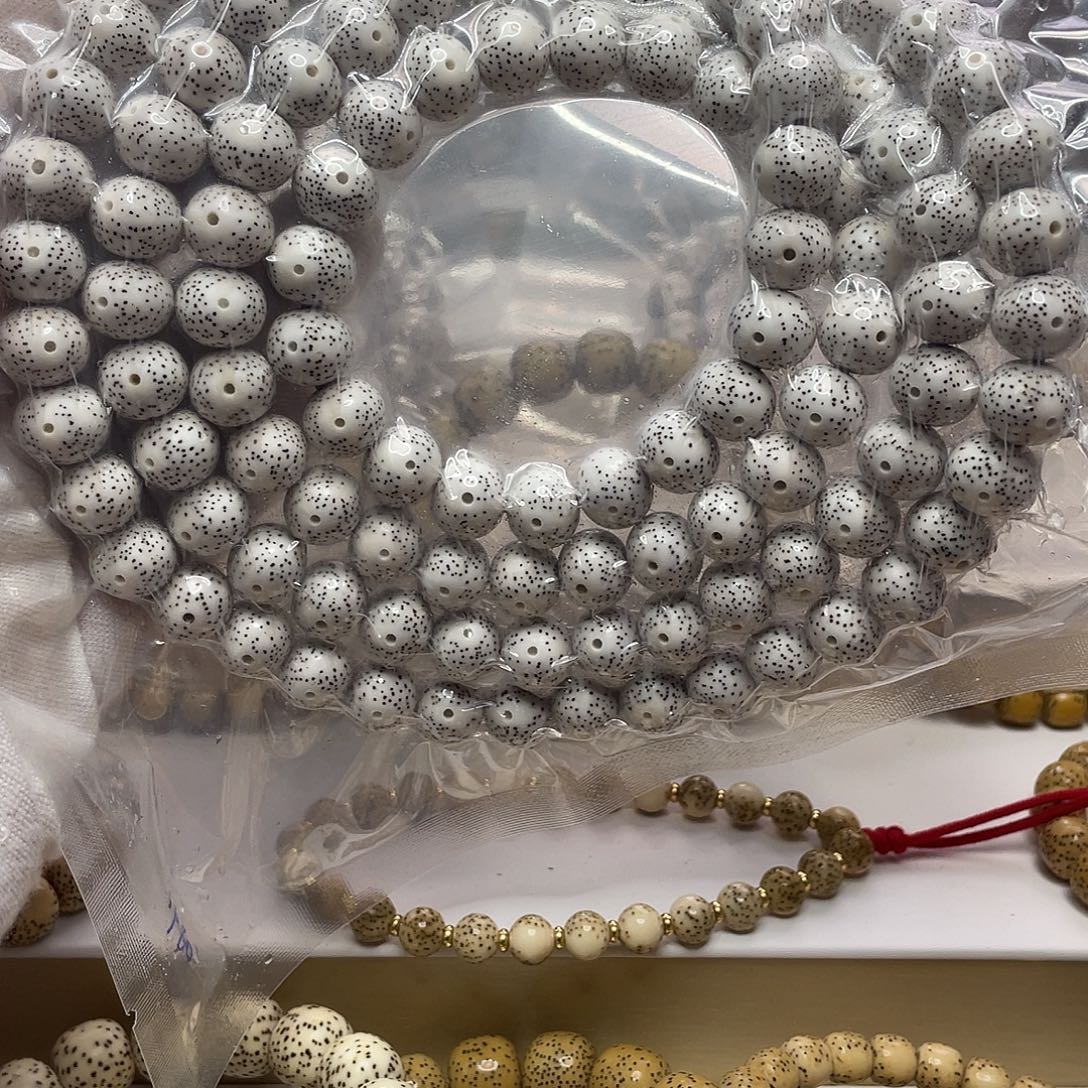 吊坠星月菩提13苹果圆脱脂顺白细星108长串