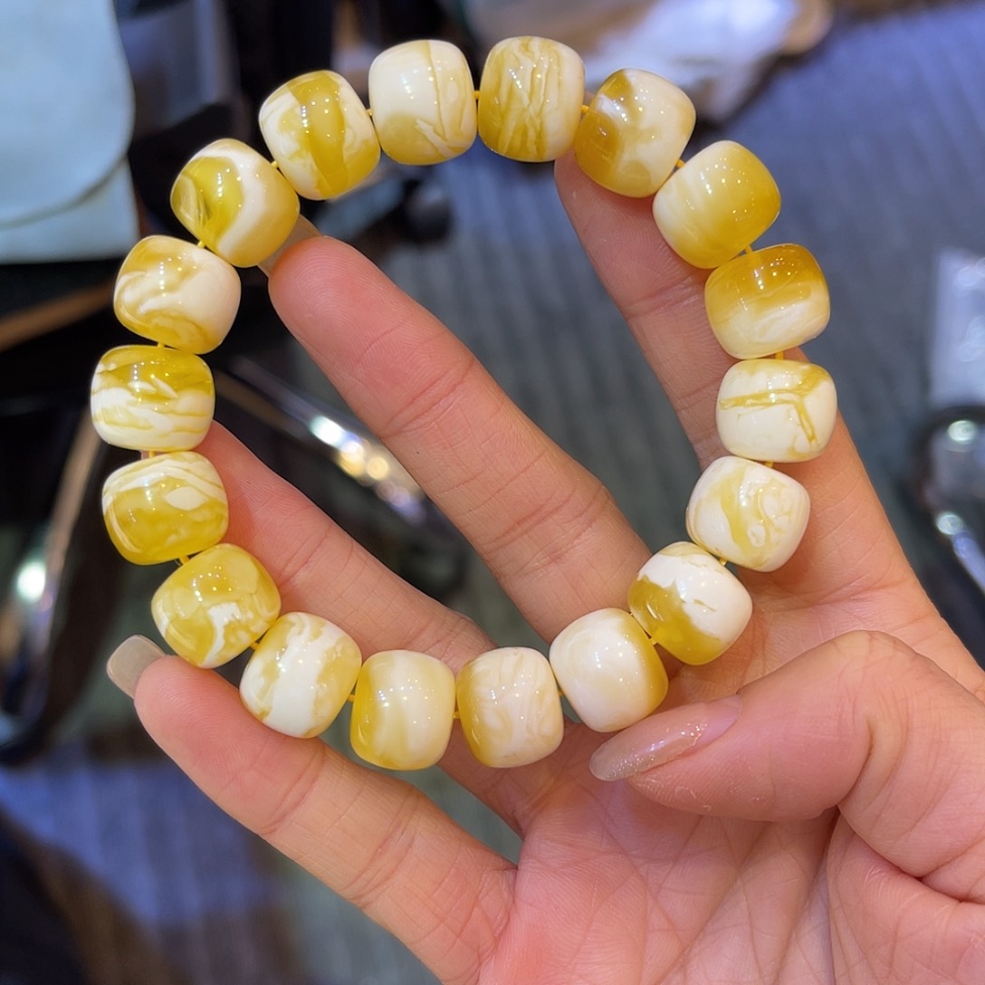 琥珀手链未镶嵌蜜蜡手串